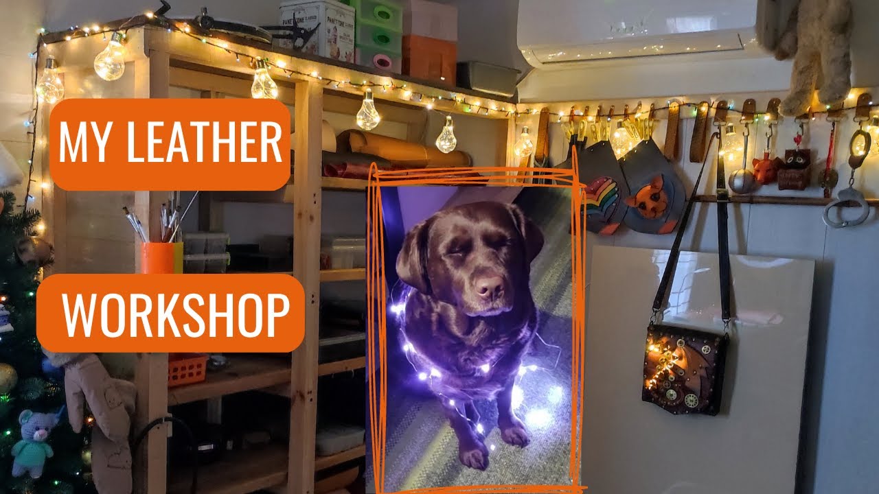 My leather workshop. How to make a cat and a dog work? EcoFlow. Happy New Year!