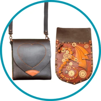 Dragon leather bag