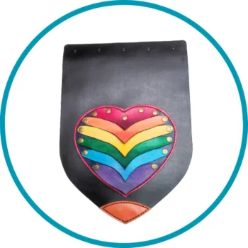 Leather LGBT bag design