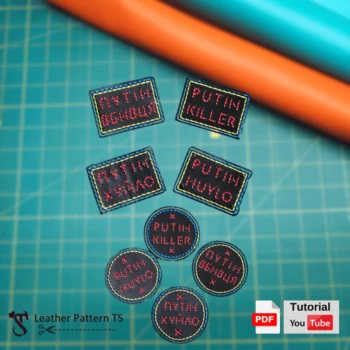 Leather Patches Pattern, Putin Killer, Putin Huylo Free, PDF