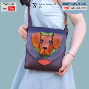 Transformer bag pattern dog design panel with YouTube tutorial and download files PDF