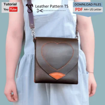 Transformer leather bag pattern crossbody model with YouTube tutorial and download files PDF