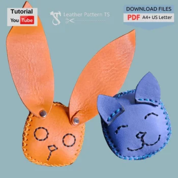 Soft leather toy pattern with YouTube tutorial and download files PDF A4 US Letter