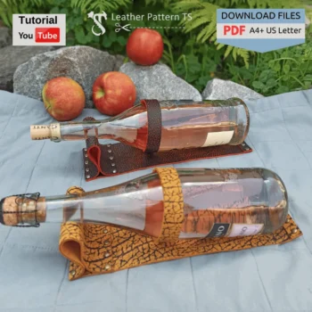 Wine stand pattern free with YouTube tutorial and download files PDF A4 US Letter
